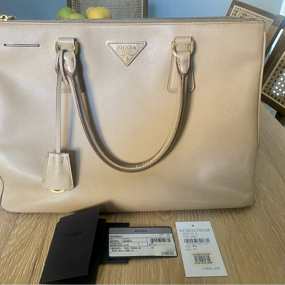 Prada Galleria Double Zip Saffiano Leather
